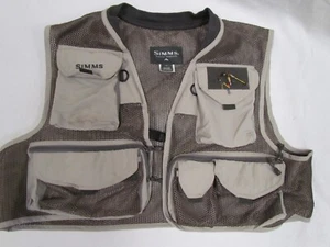 Simms Mesh Fly Fishing Vest Men's Size XL - Tan / Beige - Picture 1 of 5