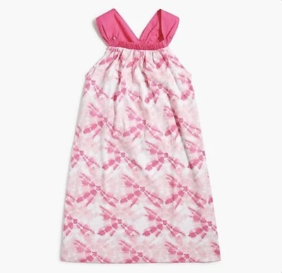 Новый с Ярлыками J Crew девочек экипажа бант назад галстук окрашенный платье AO235 Sz большой лагерь солнечный розовый - Изображение 1 из 2