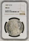 1887 O Morgan Silver Dollar $1 NGC MS61 8144579-007