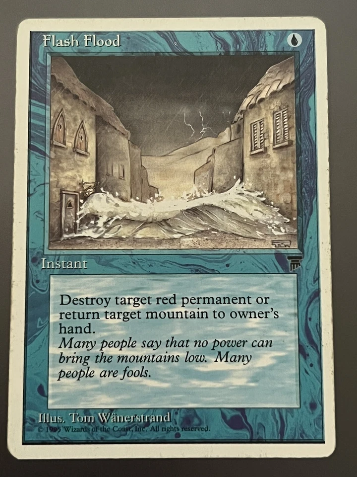 Magic the Gathering CCG - Flash Flood M / NM - Chronicles 1995 - Image 1 of 1