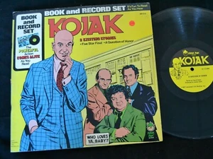 Kojak Book And Record Set Peter Pan 518 2 Exciting Stories - Imagen 1 de 2