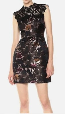 Trina Turk Women’s Gilded Floral Jacquard Dress Size 2 Party Event NWT $498 - Image 1 of 4