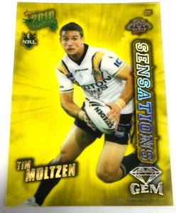 2010 SELECT NRL CHAMPIONS CARD SENSATION GEM CARD SG31 TIM MOLTZEN-TIGERS - Picture 1 of 2