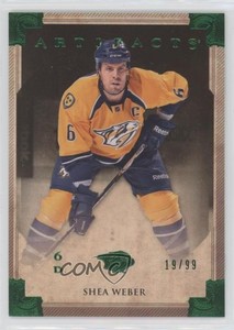 2013-14 Upper Deck Artifacts Emerald /99 Shea Weber #91
