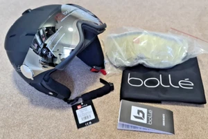 Bollé Backline Ski Snowboarding Helmet Black/ 2 visors/ Adult Large (59-61cm) - Picture 1 of 9