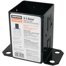 Simpson Strong-Tie E-Z Base Black Powder-Coated Post Base for 4x4