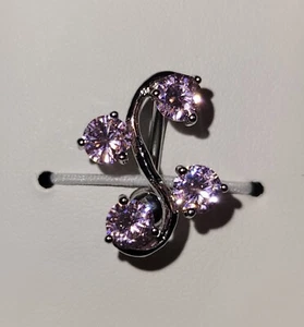 Bauchnabelring 4 Edelsteine Rebe (NSL922) - Bild 1 von 6