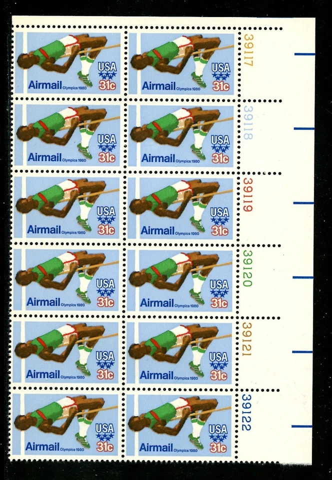 US C97, 1979 31c OLYMPIC GAMES, UR PBOF12, MNH (US1980) - Image 1 of 1