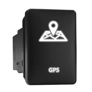 Interruttore GPS bianco LED retroilluminato pulsante corto 1,28"x 0,87" (adatto: Toyota) - Foto 1 di 6