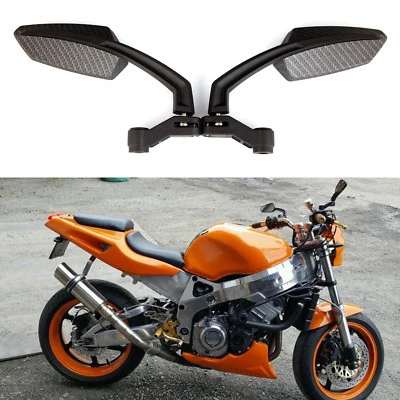 ESPEJOS RETROVISORES NEGROS PERSONALIZADOS PARA MOTO HONDA SHADOW 750 CRF250L CRF250R Foto 1 de 4