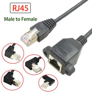 Cable de extensión conector de red Ethernet RJ45 hembra a macho cables adaptadores - Imagen 1 de 11