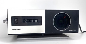 Sharp FXC-34 Roll Alarm Clock Radio AM/FM Mid Century Modern Rare Japan "Works"