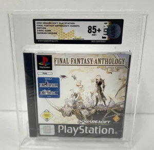 Final Fantasy Anthology PS1 Europa ED PAL Black L. RGS 85+ NM+ Grade NO VGA WATA - Picture 1 of 7