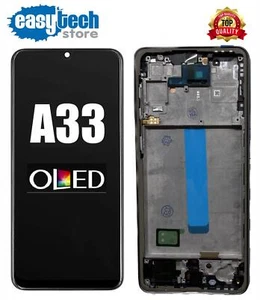 SAMSUNG A33 5G SM-A336B FRAME Display OLED Touch Screen Vetro LCD Schermo Nero - Imagen 1 de 7
