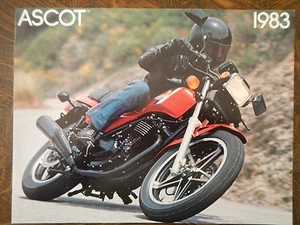 Honda ft500 Ascot 1983 lote antiguo fabricante de equipos originales folleto de distribuidor ft 500 83 - Imagen 1 de 7