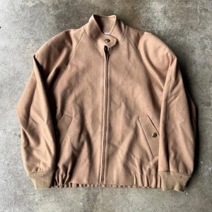 VINTAGE PENDLETON BOMBER JACKET 100% WOOL TAN VARSITY WOMENS SMALL PETITE USA - Picture 1 of 4