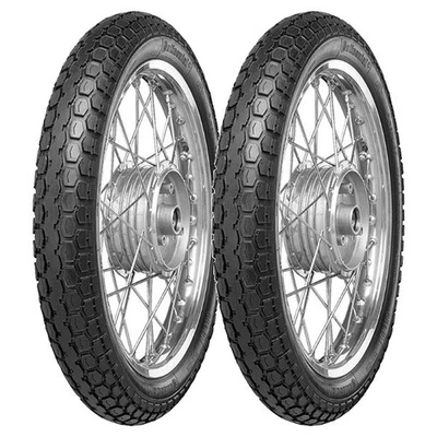 PAAR MOTORRADREIFEN CONTINENTAL 2.50-17 43B + 2.25-17 39B KKS10 - Bild 1 von 4