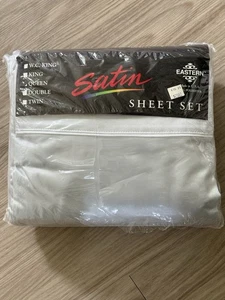 Vintage Satin Bettwäsche Größe Queen NEU Hergestellt von Eastern Silver Hergestellt in den USA - Bild 1 von 6