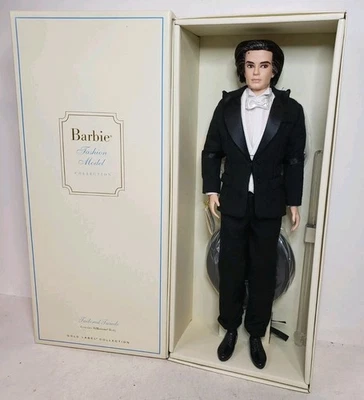 TAILORED TUXEDO KEN SILKSTONE BARBIE DOLL 2013 GOLD LABEL MATTEL X8283 NRFB - Image 1 of 4