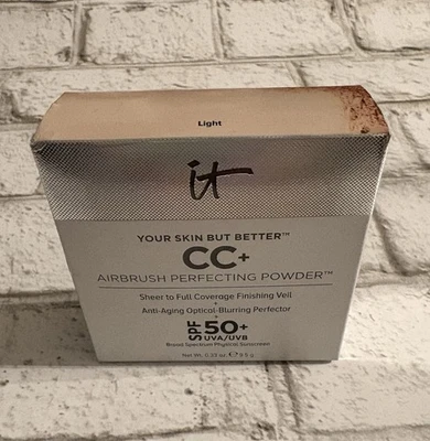 It Cosmetics CC+ SPF 50+ Light Airbrush Perfecting Powder Foundation BNIB - Image 1 of 4