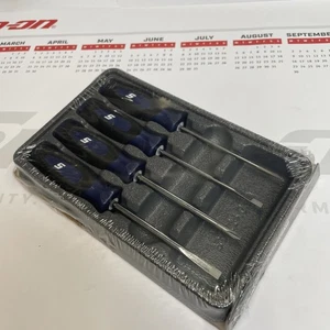 *NEU* Snap-on Tools USA 4-teilig blau Soft Grip Mini-Grip Schraubendreher Set SGDX40BMB - Bild 1 von 5
