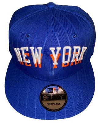 New York Knicks New Era Blue 2023-24 City Edition 9FIFTY Snapback Hat Cap - Image 1 of 4