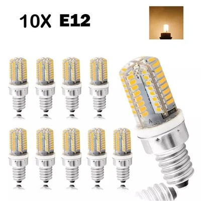 LED Bulb Lamp 3W E12 Light Warm White C7Screw Base 110/120V Candelabra X2 - Image 1 of 4