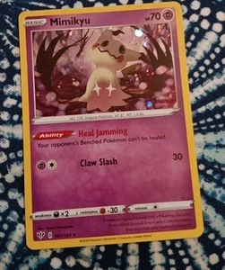 Mimikyu 081/189 Kosmos Holo Rare Pokemon TCG 2020 Darkness Ablaze Karte - Bild 1 von 1