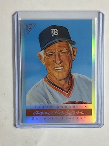 2003 Topps Gallery HOF Artist's Proof Variation SSP Sparky Anderson #73 Orange - Picture 1 of 2