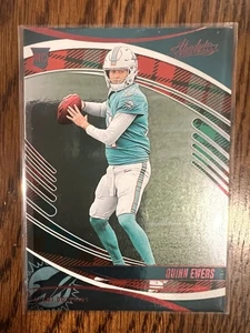 Quinn Ewers 2025 Panini Absolute Holiday Countdown Red & Green #170 Dolphins RC - Bild 1 von 2