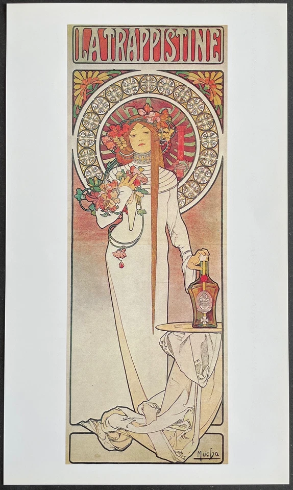 La Trappistine par Alfons Maria Mucha vers 1898 Reproduction de 1987 - Photo 1/1