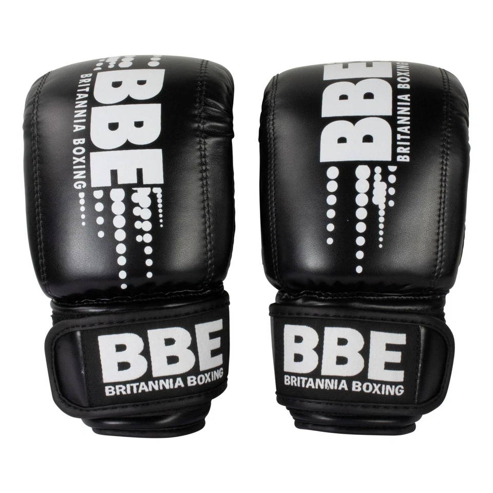 BBE Boxing PVC Punch Bag Mitts L/XL Black/White L/XL Black/White - Image 1 of 1