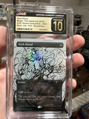 Dark Ritual Ink Foil | SLD SLD x Spider-Man Venom  MTG CGC Pristine 10 Pop 1 🔥 - Image 1 of 4