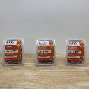 3 Packungen (je 100) GRK Befestigungen 114069 Unterlegscheibenkopf Schrankschraube #8 x 1-1/4" - Bild 1 von 2