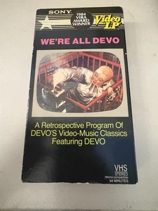 WE'RE ALL DEVO 1983 SUPER RARE FIRST EDITION ON VHS 80'S POP ROCK OOP Read L@@k - Picture 1 of 4