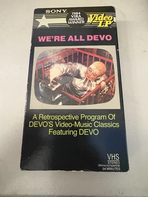 WE'RE ALL DEVO 1983 SUPER RARE FIRST EDITION ON VHS 80'S POP ROCK OOP Read L@@k - Bild 1 von 4