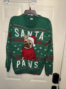 Suéter Holiday Time Feo Navidad Para Mujer XXL 18 Patas de Papá Noel Perro (Y) - Imagen 1 de 3