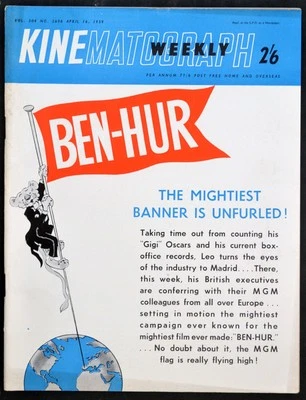 KINE WEEKLY 1959 Brigitte Bardot - Hound of the Baskervilles UK MAGAZINE - Image 1 of 4