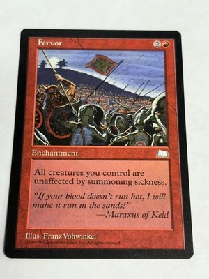 Magic the Gathering ~ MTG ~ 1x Fervor ~ Weatherlight ~ NM - Image 1 of 2