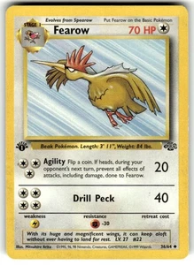 Pokemon 1st Edition Fearow 36/64 Jungle Regular - Picture 1 of 2