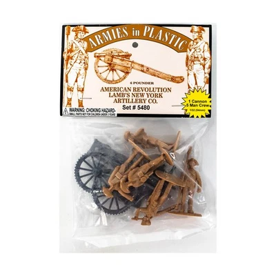 Armies in Pla Plastic Mini   American Revolution - Lamb's New York Arti Bag New - Image 1 of 2