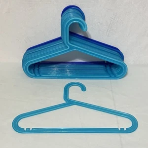 Lot 16 Vintage IKEA Bagis Clothes Clothing Hangers Anna Efverlund Neon Blue - Picture 1 of 4