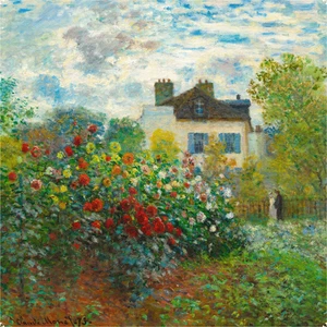 Monets Garten in Argenteuil von Claude Monet | 480 Teile | Holzpuzzle - Bild 1 von 7