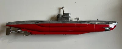 Sottomarino tedesco U-BOOT U-518 Rosso e argento 15'' - Immagine 1 di 4