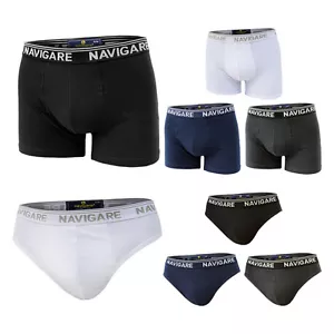 Set 3 Pezzi Uomo NAVIGARE Boxer & Slip Bianco / Nero / Assortito Varie Taglie DD - Foto 1 di 9