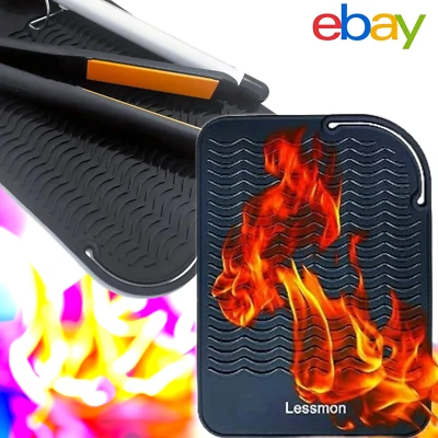 Protection Safety Mat Extreme Heat Proof Silicone Pouch Case Hair Straighteners
