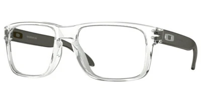 Oakley OX8156 Holbrook RX Designer Glasses Spectacle Frame - Black/Grey/Clear