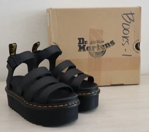 Dr. Martens Women's Sz 7M Black Blaire Quad Platform Gladiator Sandals $120 - Picture 1 of 10