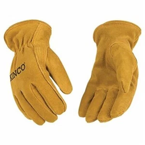 KINCO 50-KM Suede Cowhide Gloves Shirred Back Keystone Thumb Child MEDIUM - Picture 1 of 1