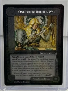 One Foe to Breed a War, Middle Earth CCG, Against the Shadow Rare NM - Picture 1 of 2
